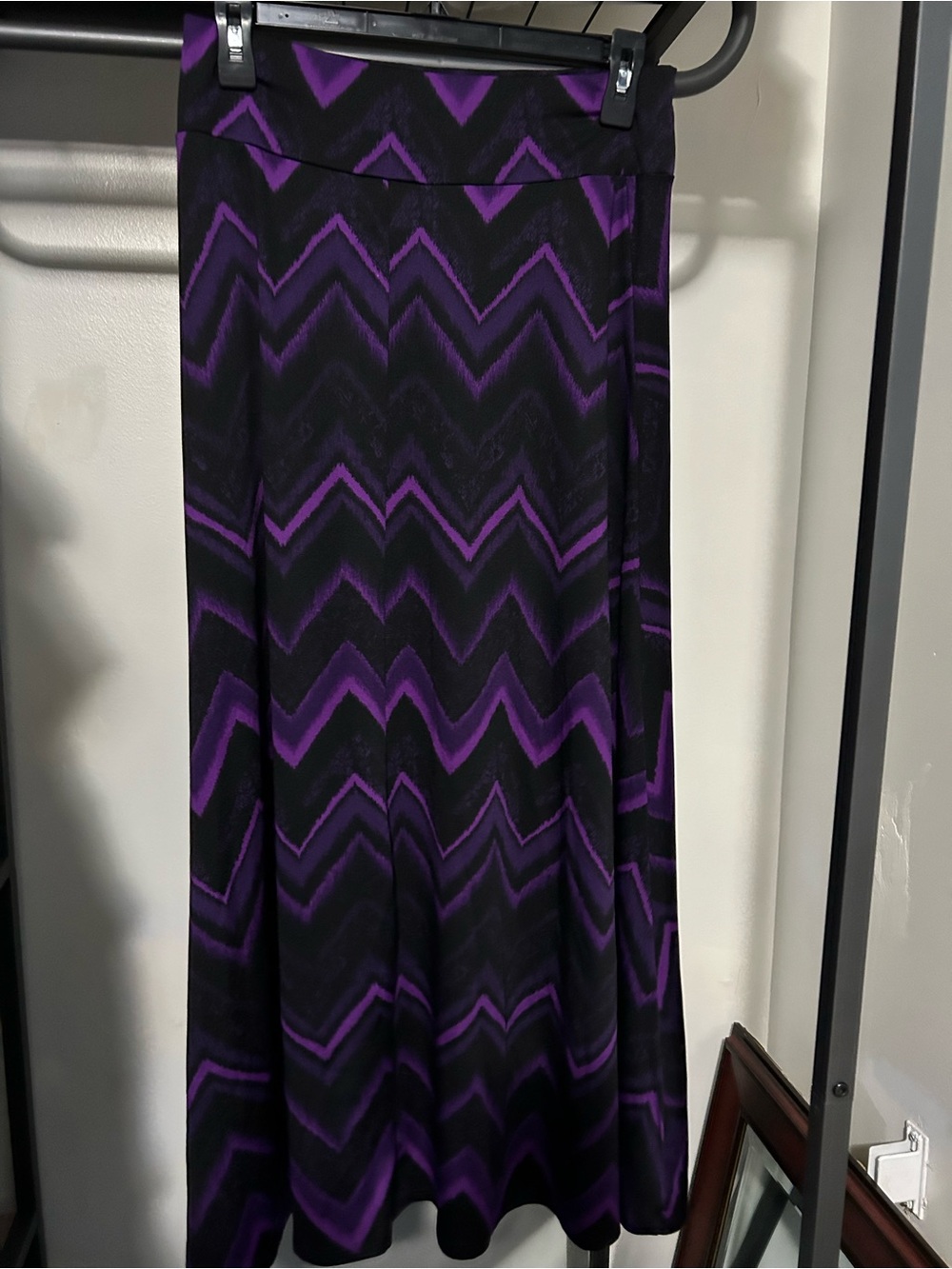 Purple Chevron Maxi Dress - Brand Unspecified